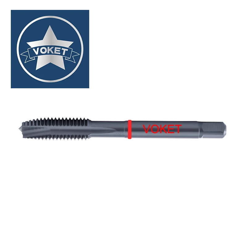 HSSE Red Ring JIS Standard Spiral Pointed Tap UNC UNF 2-56 4-40 6-32 8-32 10-24 1/4 5/16 3/8 With OX Coating Machine Thread Taps