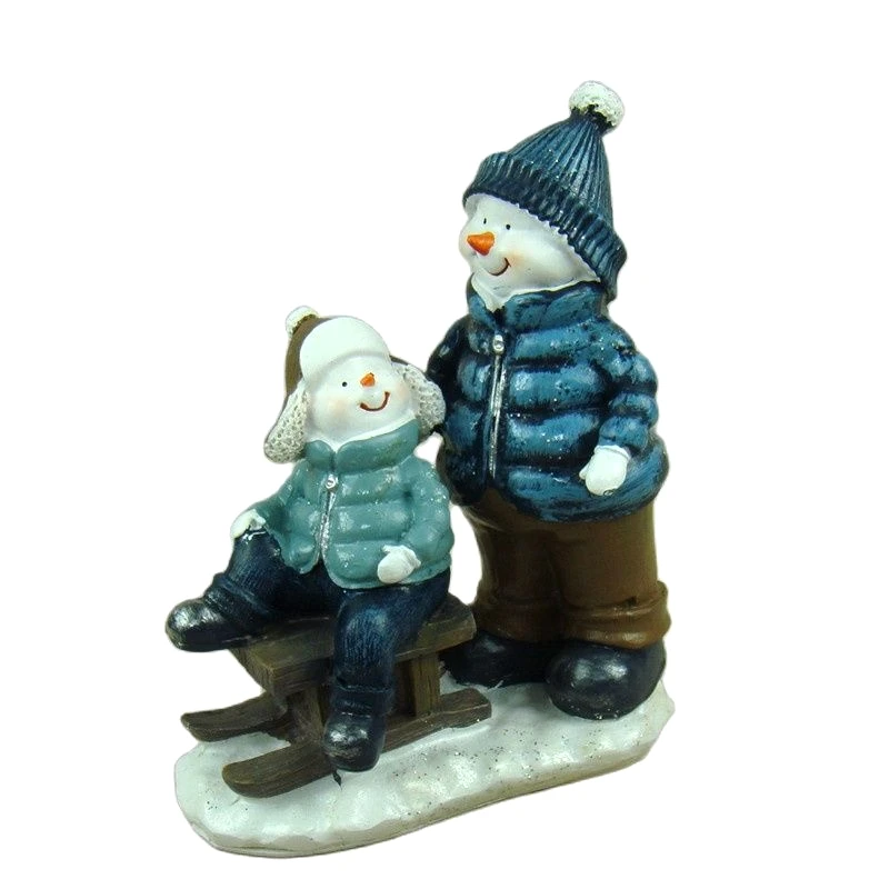 تذكير التزلج ثلج مصغرة الراتنج عيد الميلاد زميل اللعب تمثال غرفة نوم الطفولة زخرفة مسقط رأس تذكارية الحرفية هدية #6