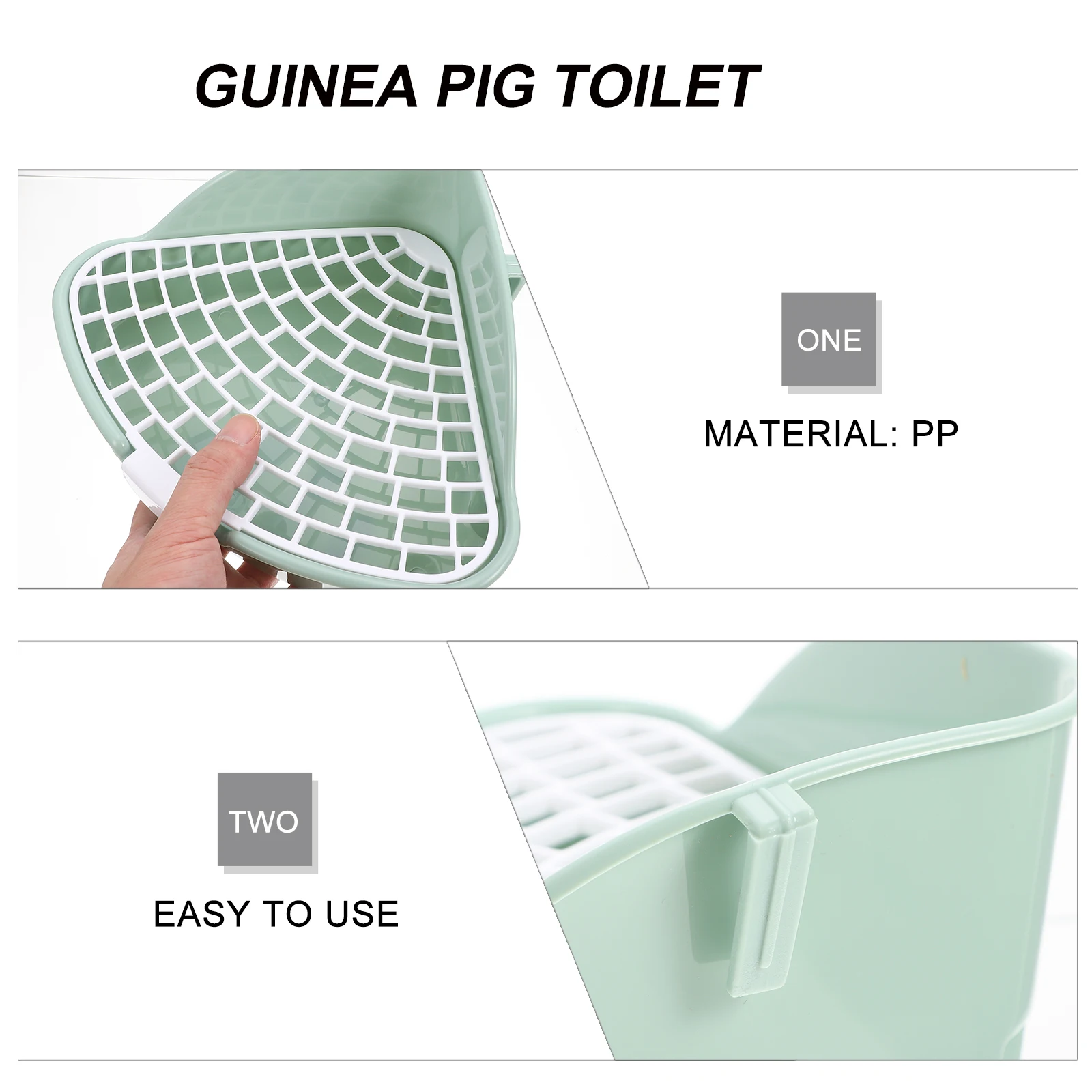 

Premium Litter Box Pet Cleaning Supplies Guinea Pig Toilet Small Animals Training Potty