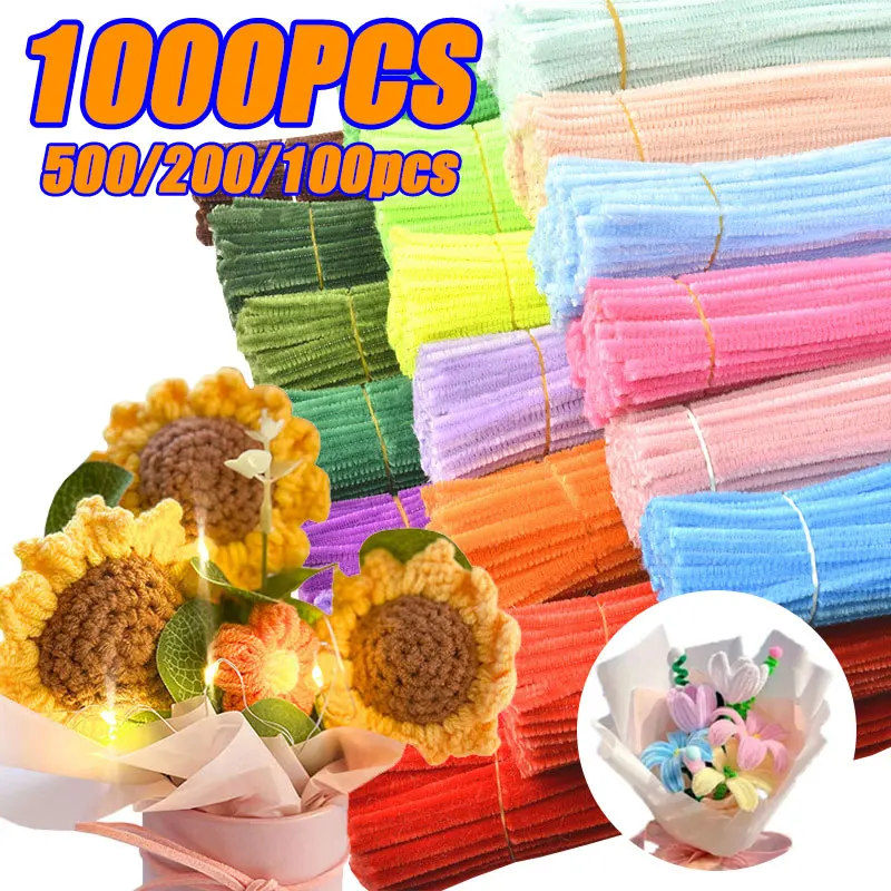 1000-100-шт-красочные-скручивающиеся-стержни-из-синели-пушистые-средства-для-чистки-труб-стебли-плюшевая-палочка-сделай-сам-полоски-с-мишурой-детское-искусство-развивающая-игрушка