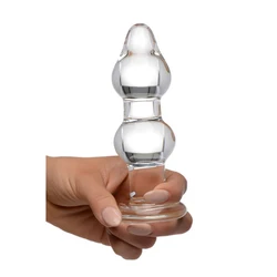 BEEGER Butt Plug in vetro, il doppio Butt Plug, crystal butt plug vagina ball,big pyrex Glass anal dildo bead