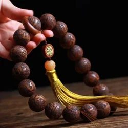Genuine Goods Myanmar Huanghua Pear Pterocarpus Macrocarpus Bracelet Wooden Cultural Artifact Beads Handheld Hainan Hua