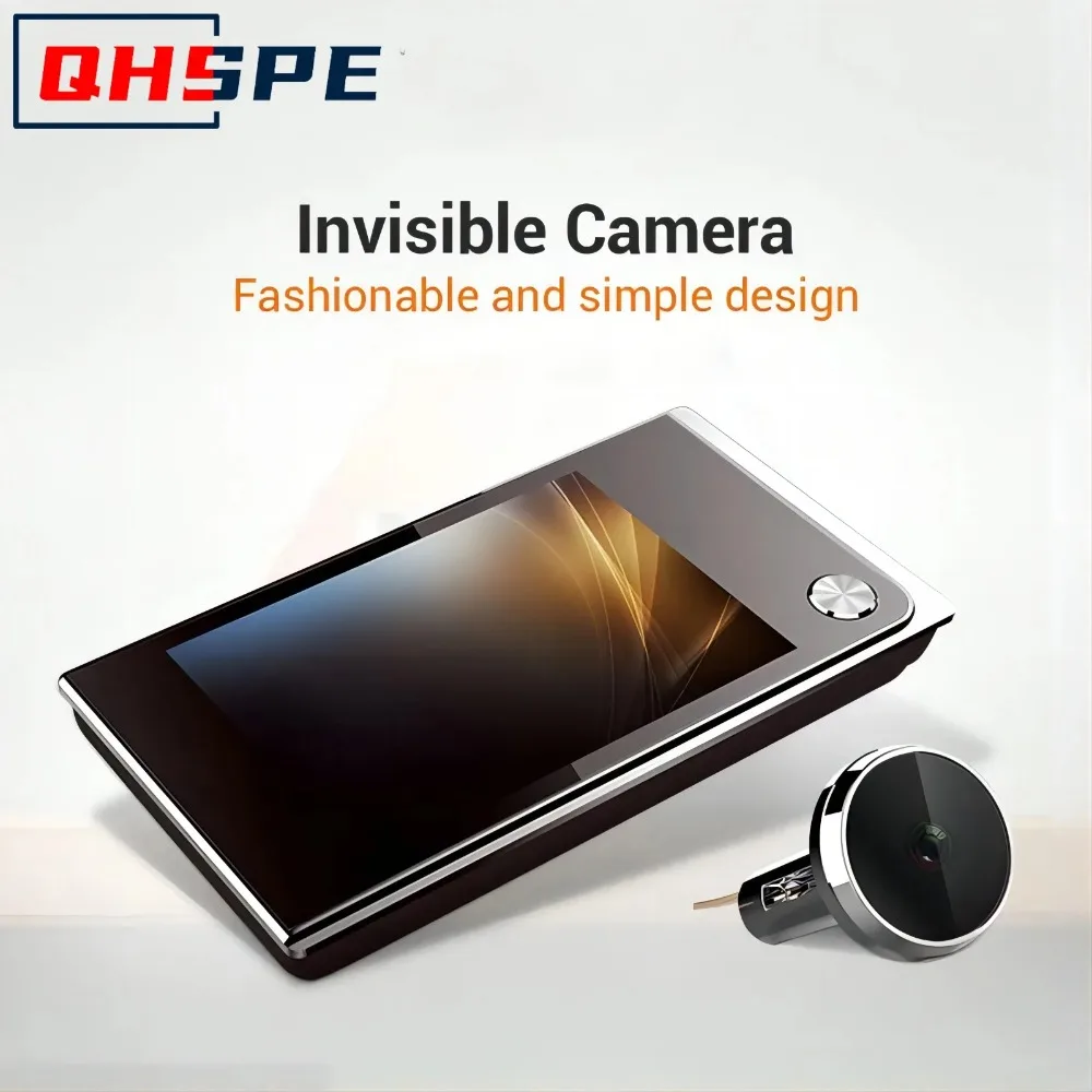 

C01 3,5-дюймовый цифровой ЖК-дисплей, 120-градусный Peehole Viewer, визуальный мониторинг фото, электронная камера «кошачий глаз», прочная камера дверного звонка