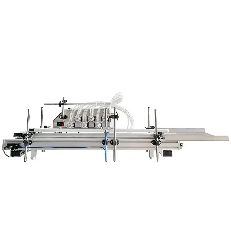 

Automatic 6 Nozzle Liquid Filling Machine for Essential Oil, Solvent, PET Plastic, and Small Glass Perfume Bottles