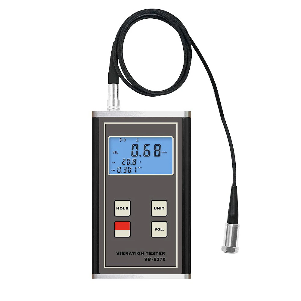 Digital Vibration Tester VM-6370 Frequency 10Hz~10KHz Acceleration Speed Displacement High Precision Vibration Meter