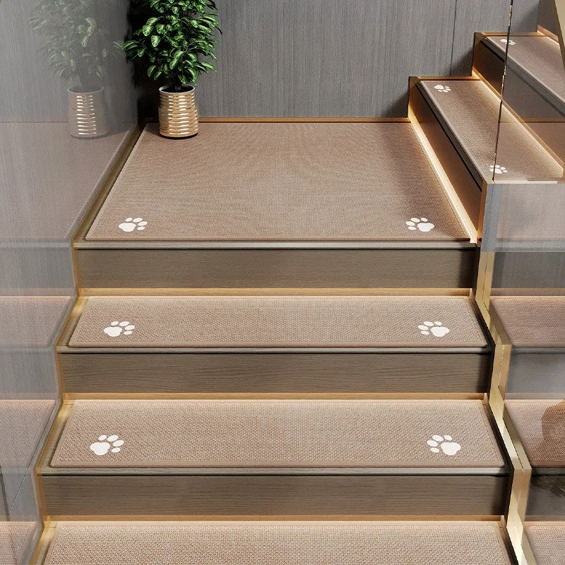 Non Slip Stair Treads Carpet Waterproof Indoor Stair Step Mat Quiet Walking Surface Protective Rug for Home Stairs Safety