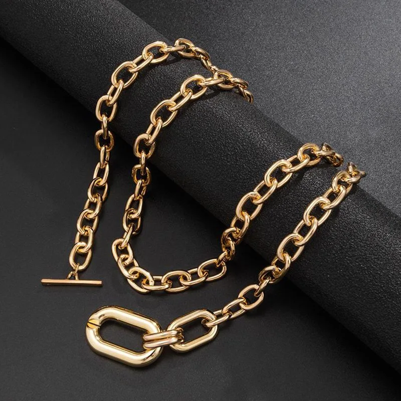 Metal Chain Pendant Necklace European And American Style Personalized Fashion Clavicle Chain Ladies Girls Travel Accessories