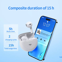 Aigo T16 Mini Bluetooth Earphone HD Call Bass Music TWS Low Latency Game Mini Headphone Touch Control Wireless Stereo Earphones