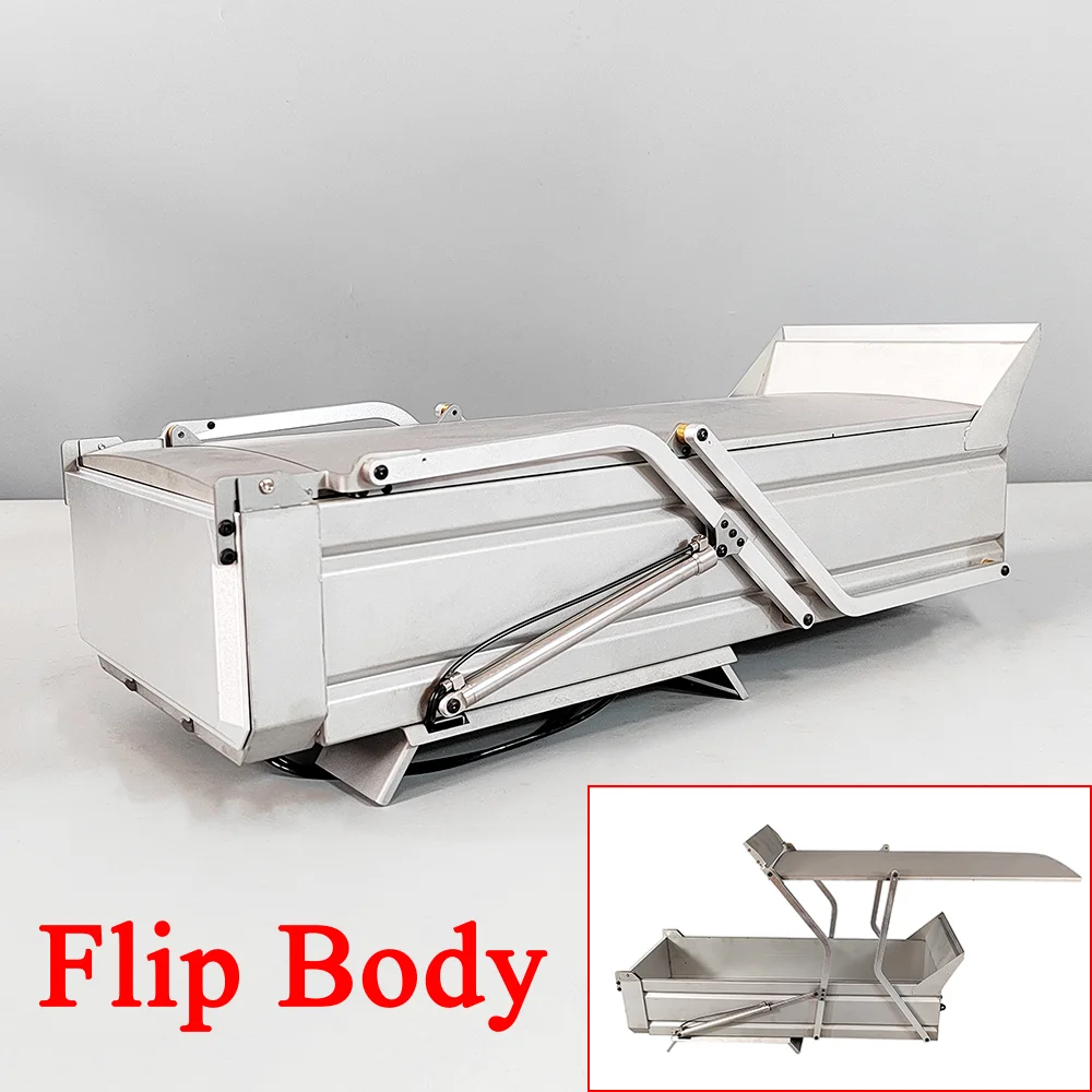 Metal Flip Body Suitable for 1/14 Tamiya 8X8 Truck Model Accessories Body DIY Model Accessories Toy