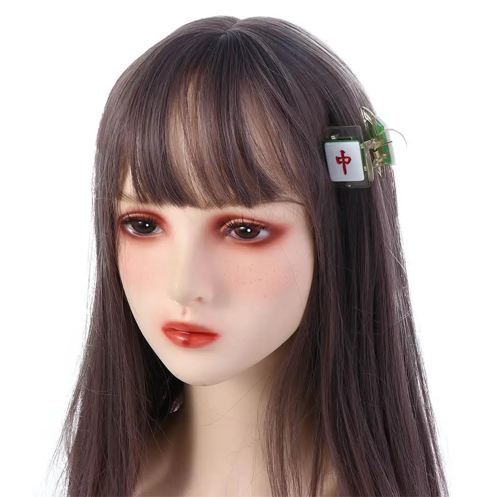 

Cute Cartoon Pattern Girls Hair Accessories Mini Small Clip Women Hairpin Shark Clip Mahjong Hair Claw Chinese Style Barrette
