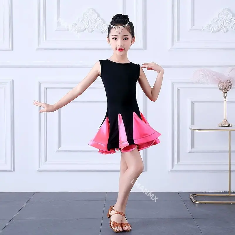 Children's Latin Dance Costume Summer New Women's Latin Dance Dress Performance Costume Latin Dance Costume