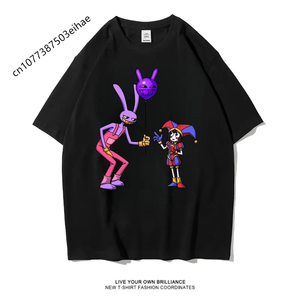 2000s Y2K Style The Amazing Digital Circus Peripheral T-shirt Premium Cotton Comfort Oversized Short Sleeve Tops