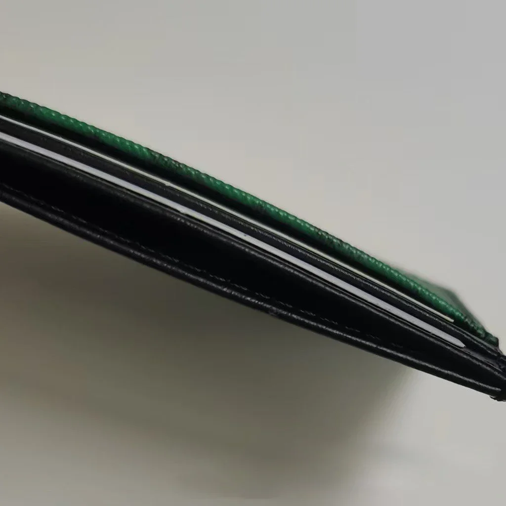 حامل بطاقات من الجلد الطبيعي بنمط ثلاثي الأبعاد، متعدد الوظائف، صغير الحجم للرجال والنساء، محفظة للعملات المعدنية