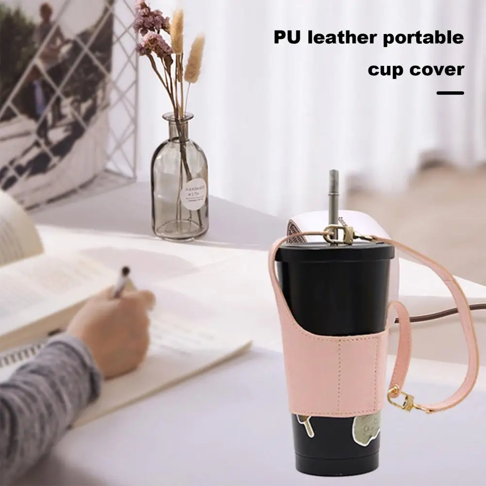 Stable Firm Cup Sleeve Hand-held Cup Sleeve Insulated Portable Coffee Cup Cover with Anti-scald Sleeve for Home Office Outdoor