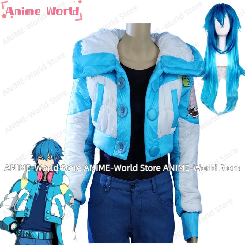 Аниме Косплей Мужской Женский DMMD Aoba Seragaki Косплей Костюм Хэллоуин Только Куртка Пальто Кепка Шляпа Зимний Рождественский Наряд