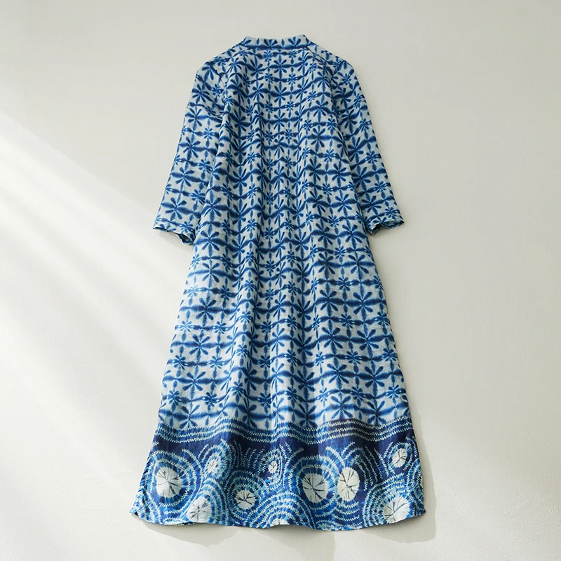 الصينية Sle المصلحة اليومية الدكتور المرأة ort Sve القطن الكتان طباعة الدكتور العرقية Sle الصيف وصول جديد