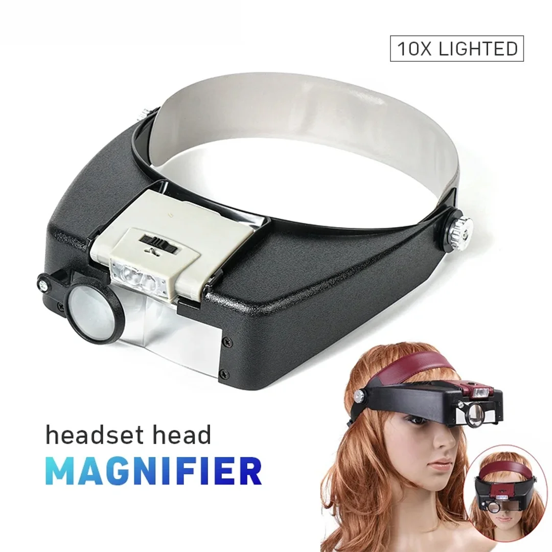 Tungfull Glasses Loupe Wearing Style With Led Light Magnifier Magnifying Glasses Loupe Glasses Magnifier With Led Reading Repair