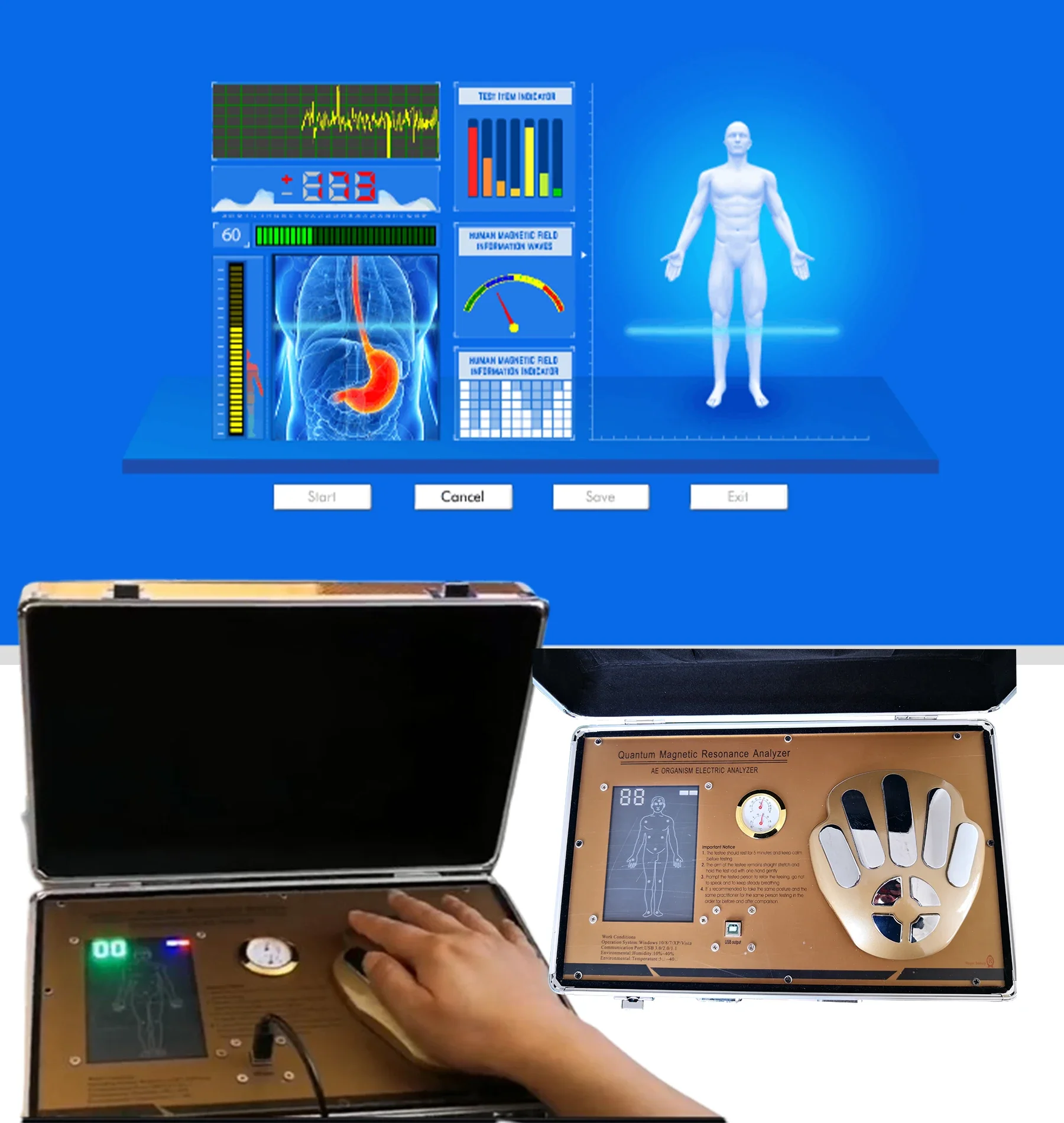Best Selling Generation Free Software Download Resonance Magnetic For Health Testing