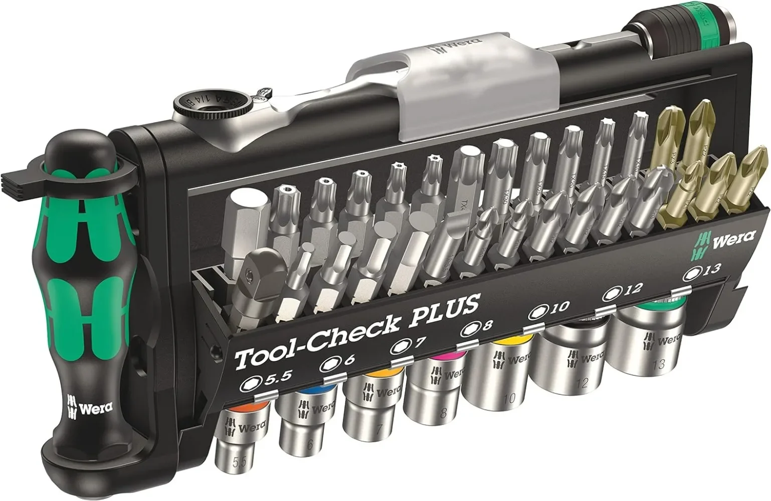 Ratchet Set with Sockets - Metric Portable, Practical and Aesthetically Pleasing A Great Tool for Large Jobs and Small Projects