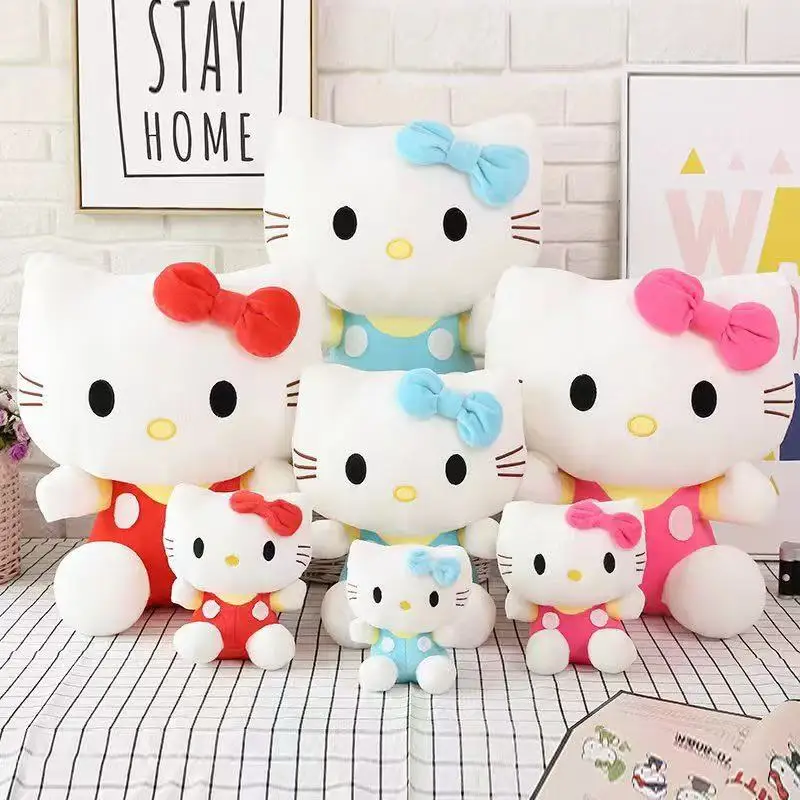 

20 см Sanrio плюшевые игрушки Kawaii Hello Kitty плюшевые куклы украшение комнаты милые мягкие игрушки подарок на день рождения для девочек друг