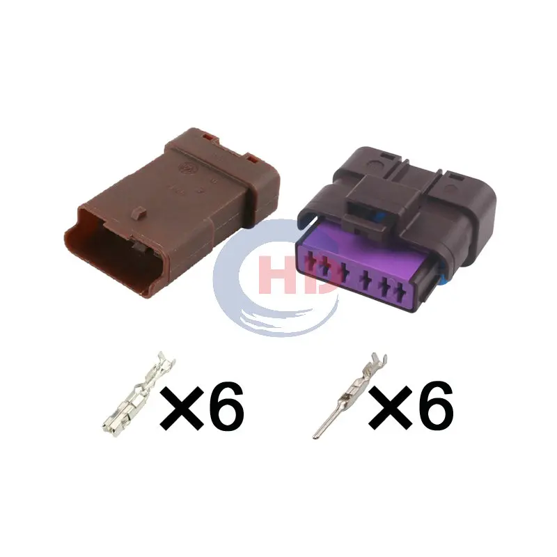

1-20 sets 6-Pin Waterproof Fuel Pump Wiring Terminal Socket 211PL062S1049 211PC062S1049