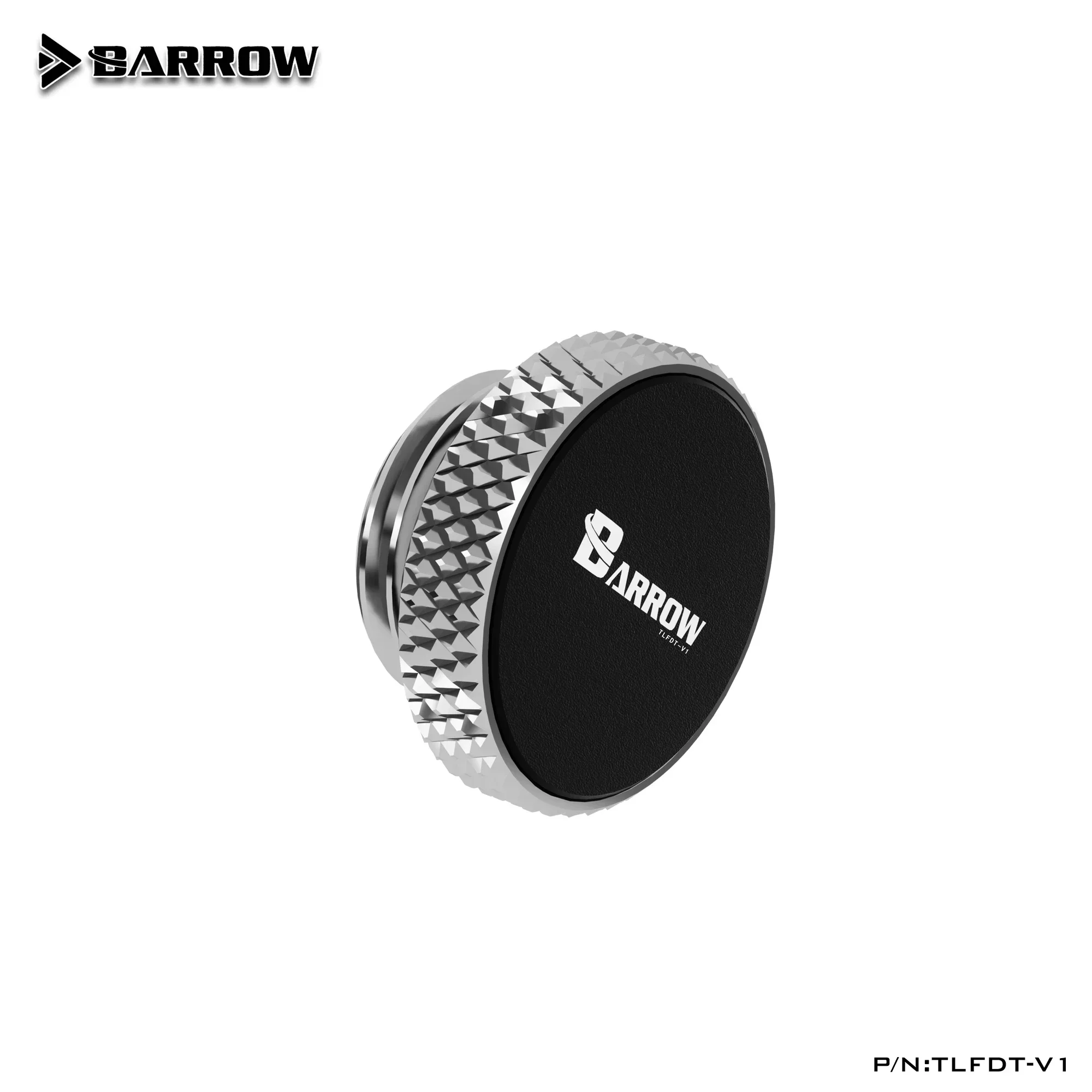 Barrow TLFDT-V1,G1/4'' Multi-color Aluminum Alloy Sandblasted Water Cooling Plug,Hand-tightening Water-stop Fitting