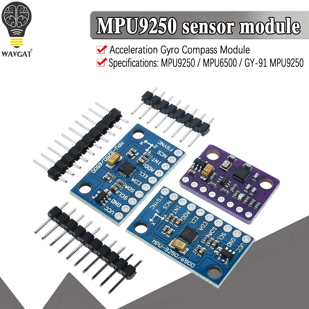 SPI/IIC GY-9250 BMP280 GY-91 MPU6500  6-Axis 9-Axis 10DOF Attitude Gyro+Accelerator+Magnetometer Sensor Module