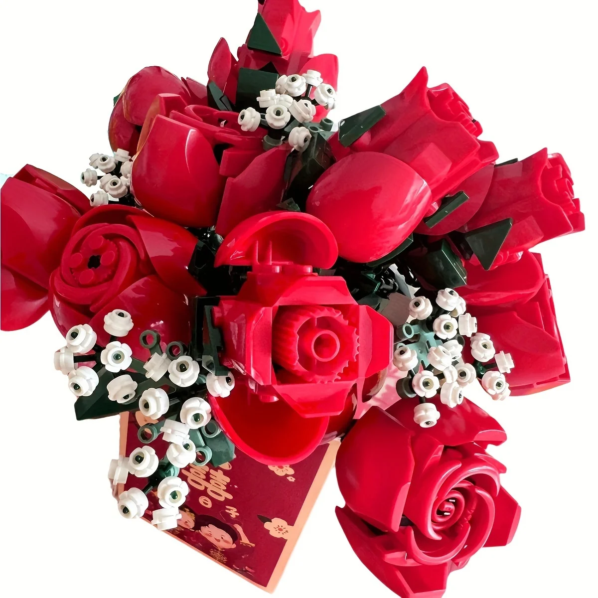 

968PC Romantic Rose Flower Bouquet Building Blocks Valentine's Day Gift for Women/Men,for Home Decor Gifts for Anniversary