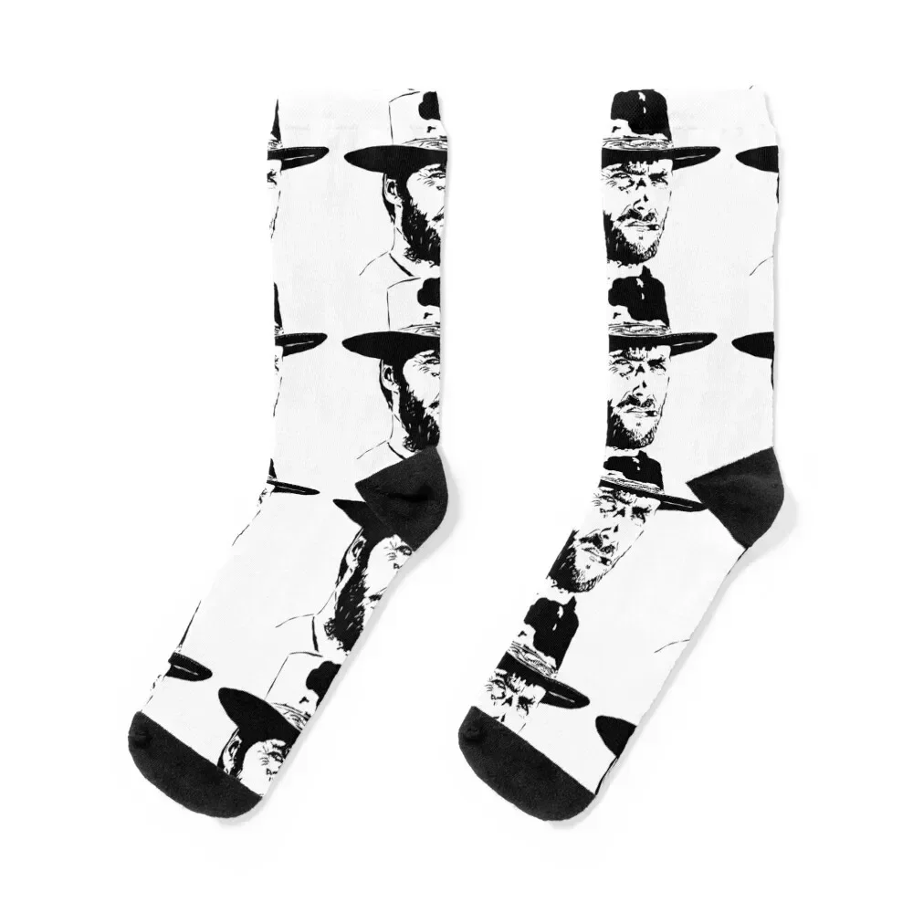 

Clint Good Bad Ugly Socks Crossfit Antiskid soccer custom sports Woman Socks Men's