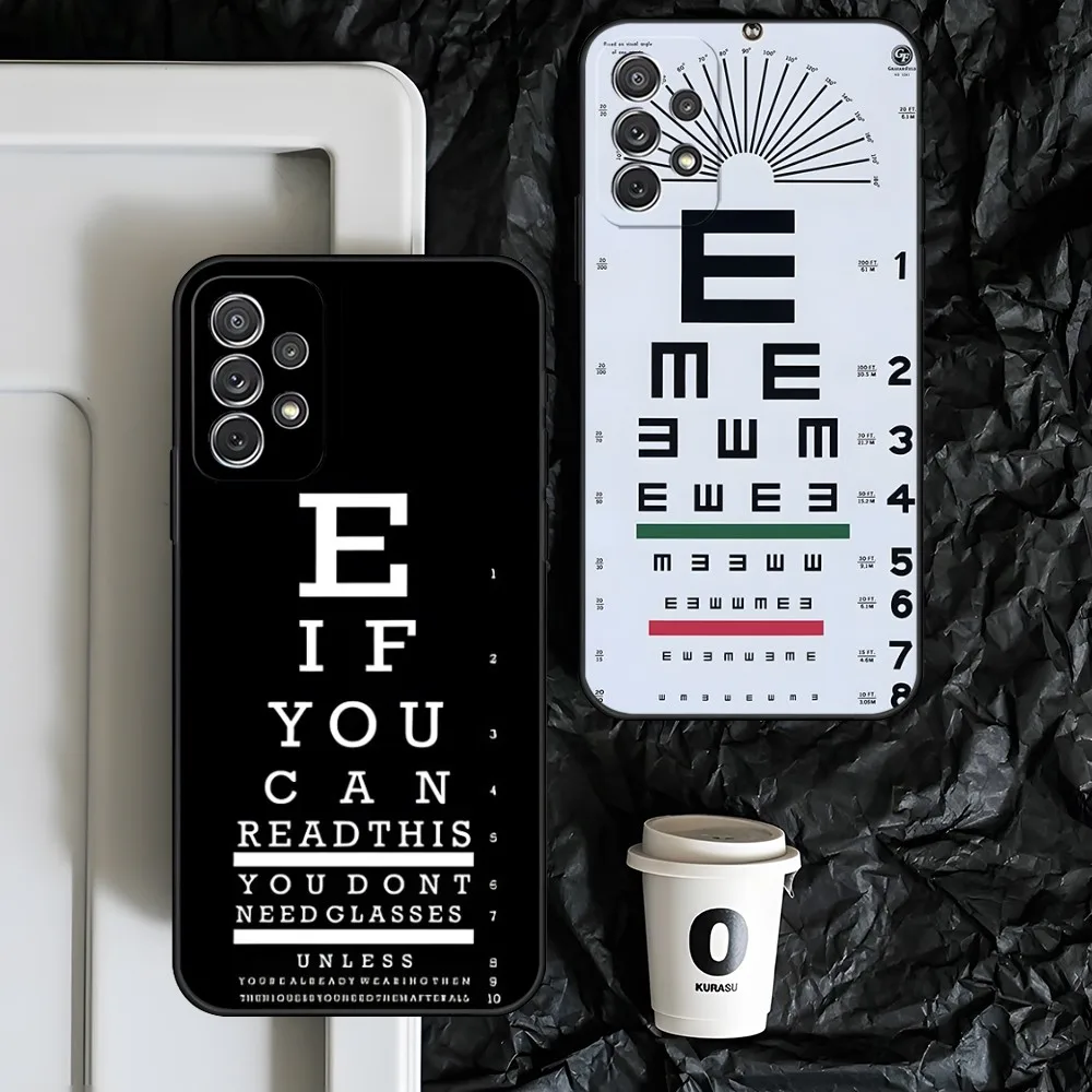 Medical Eye Vision Chart  Phone Case For Xiaomi 13  12 Pro 11 Lite 10T 12X 11i F3 Note POCO M4 M3 X4 shell cover