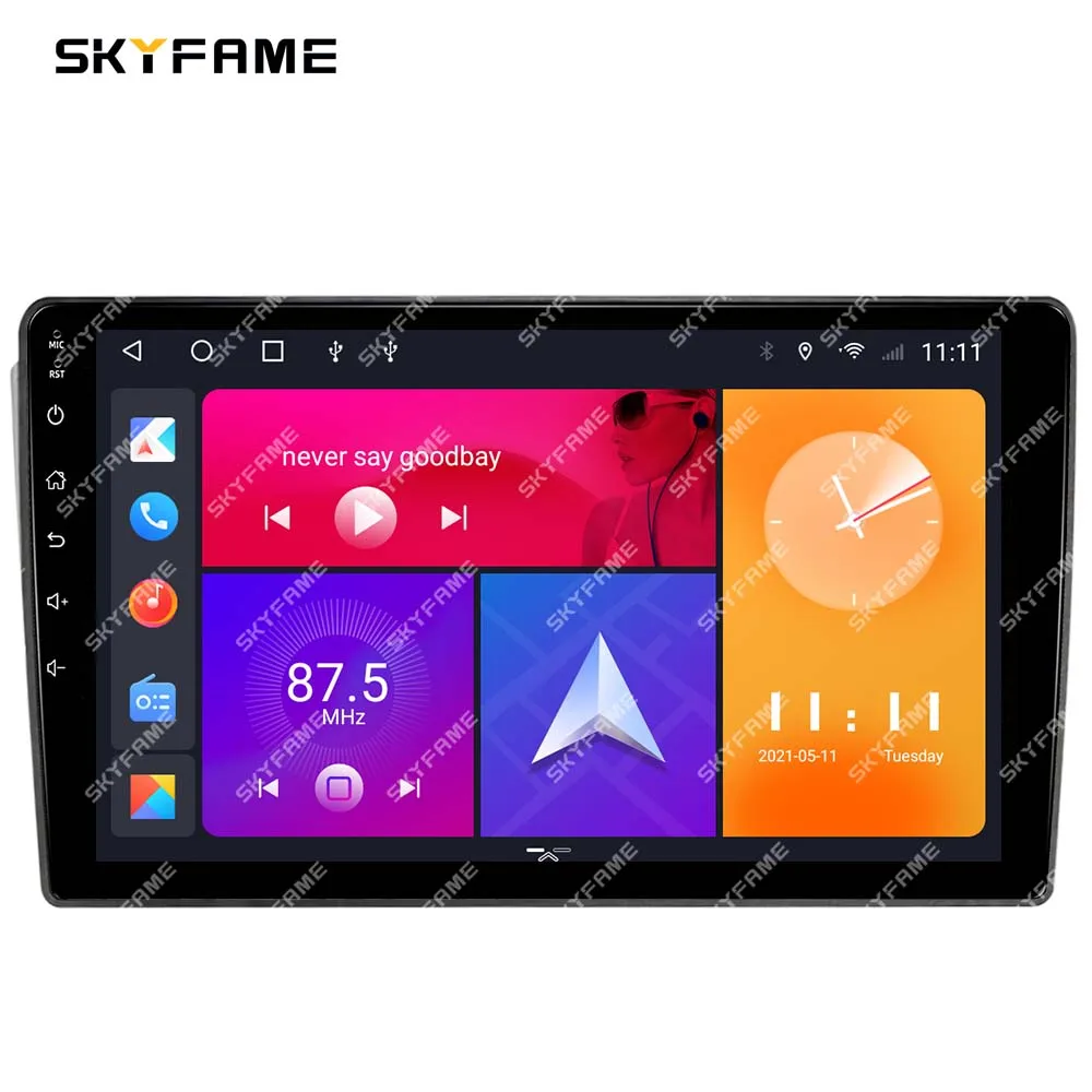 SKYFAME Автомобильная рамка Fascia адаптер Android большой экран Аудио приборная панель комплект для Ssangyong Rexton