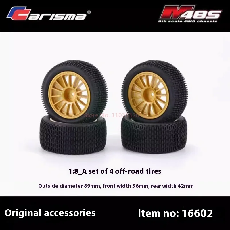 Carisma M48S Simulation Subaru 1/8 Brushless Remote Control Car Model Off-Road Vehicle Rally Car Tires 16478/16602