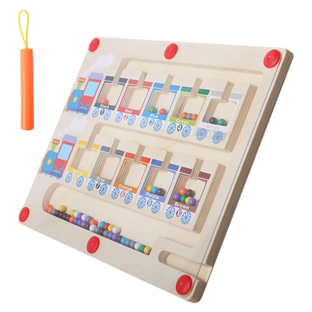 

Color Classification Counting Board Number Magnetic Puzzles for Toddlers Matching Toys Wooden