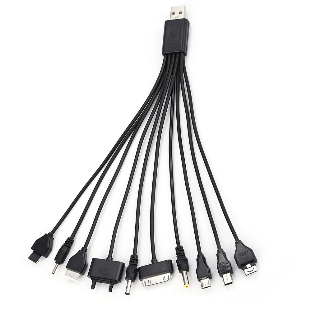 RYRA-Cable cargador 10 en 1 para múltiples teléfonos móviles, Cable de carga, Micro Mini USB