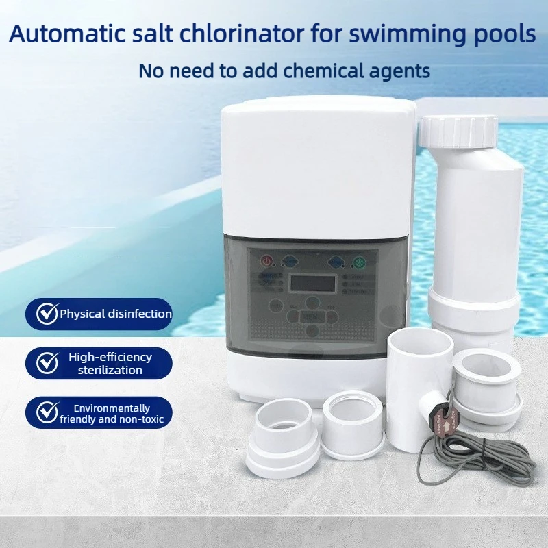 Swimming Pool Automatic Salt Chlorinator Physical Disinfection Sterilization Environmentally Friendly Non-toxic High-efficiency