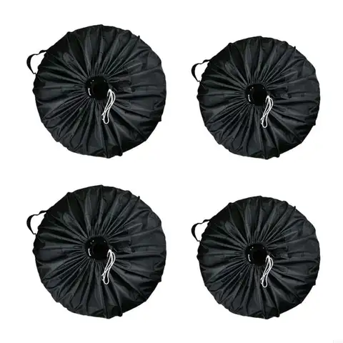 P04D 스페어 타이어 커버 휠 프로텍터 캠핑카 여행용 트레일러 트럭 용 비바람에 견디는 유니버설 SUV 4 시즌 사용 Dur