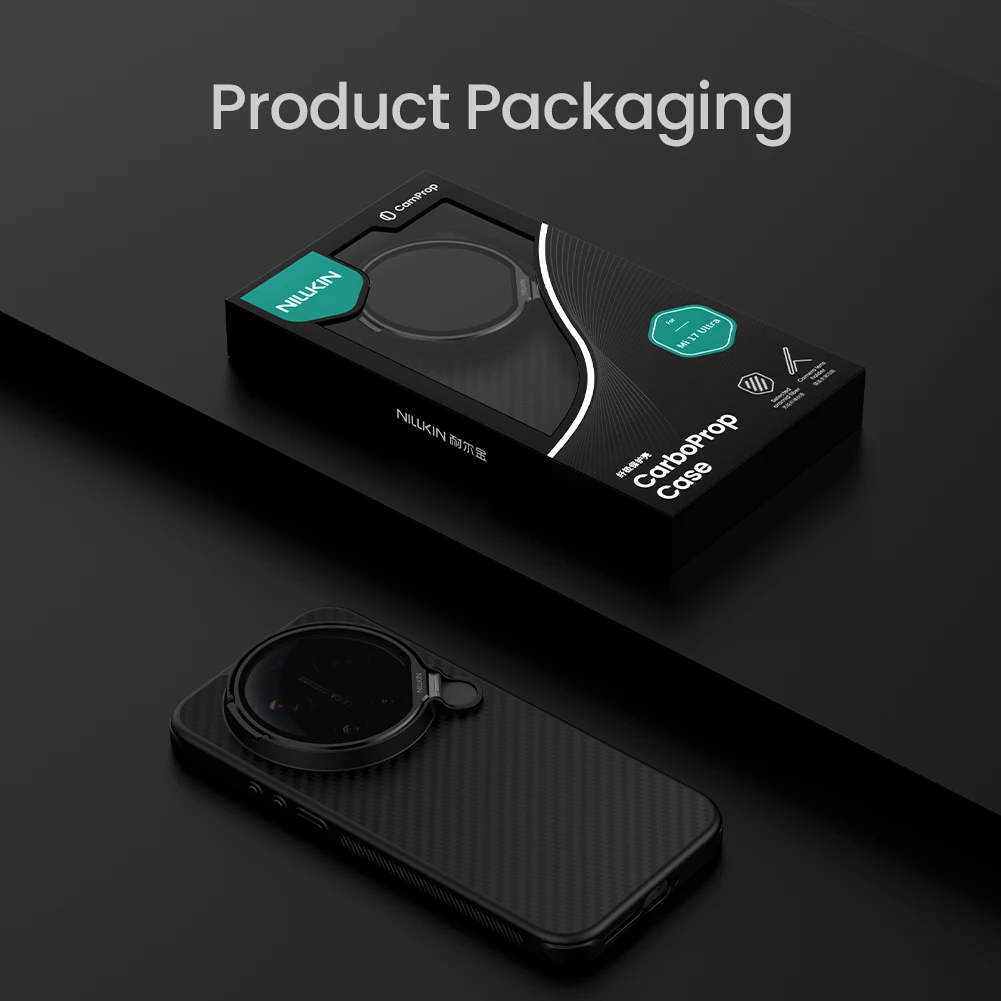 

Nillkin For Xiaomi 17 Ultra 5G Magnetic Case Carbo Fiber Prop Camera Cover with Stand Back Cover Protection Phone Case