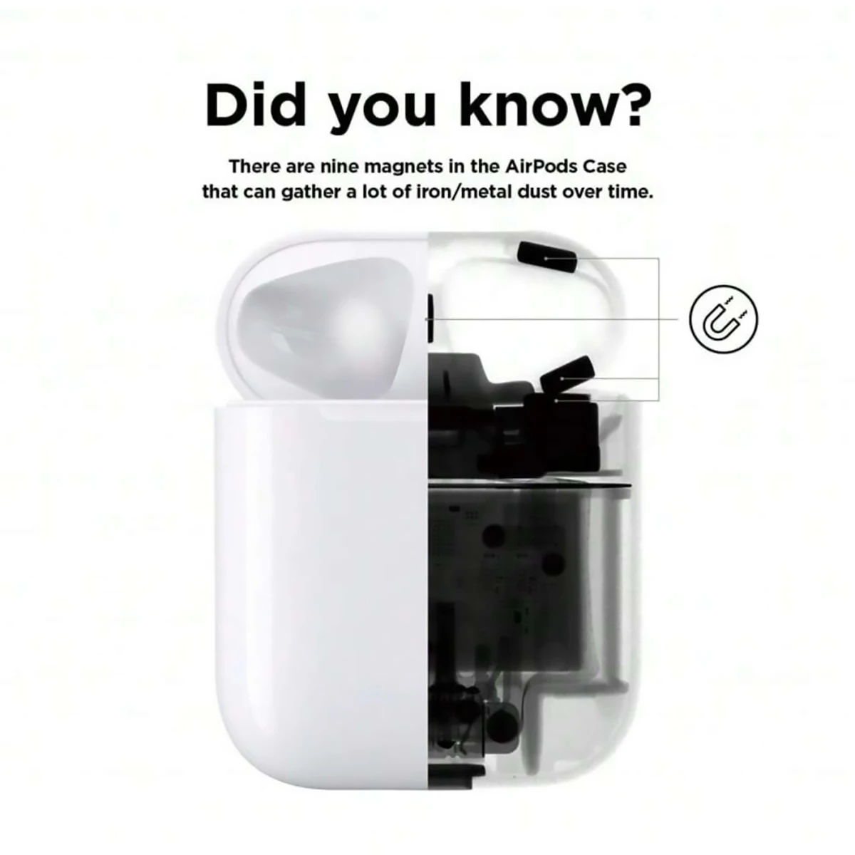 1 piece of metal dust sticker protective case, with packaging, compatible with Airpods Pro 2 1 Air Pods 3 4