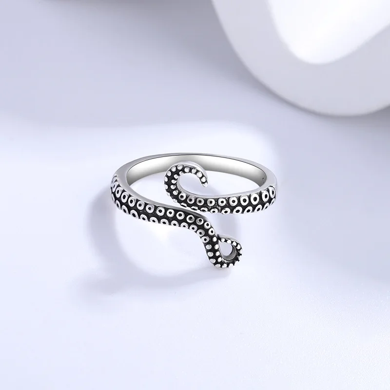 Evil Vintage Octopus Tentacle Rings for Women Men Trendy Fashion Jewelry Gifts