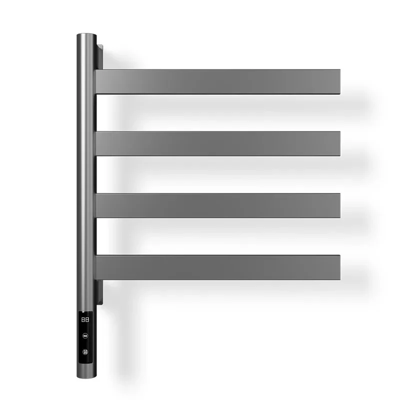 Rotating electric towel rack Bath towels Household bathroom Bathroom Intelligent constant temperature heating and drying