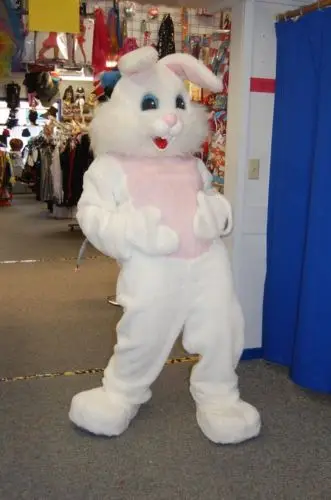 New Adult Professional Cute Easter Bunny Mascot Costume Party Christmas Fancy Dress Halloween Mascot Costume Free Ship