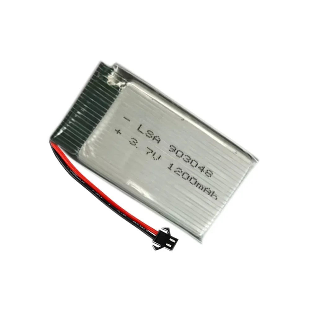 3.7V Li polymer battery 25C 1200mAh For Remote control quadcopter UAV lithium battery Model aircraft JJRC H11C H11D With SM Plug