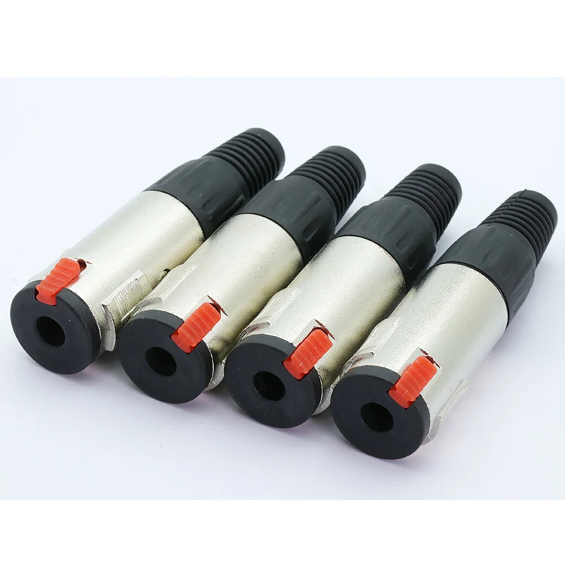 1PC Audio Jack 6.35mm Cable Connector, 1/4 inch Female 6.35mm Plug for Microphone/MIC