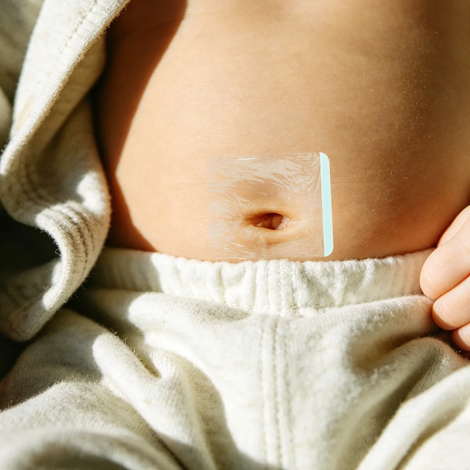 10Pcs Baby Navel Protection Patch Silicone Gel Waterproof Adhesive Infant Umbilical Cord Dressing Belly Button Cover for Newborn