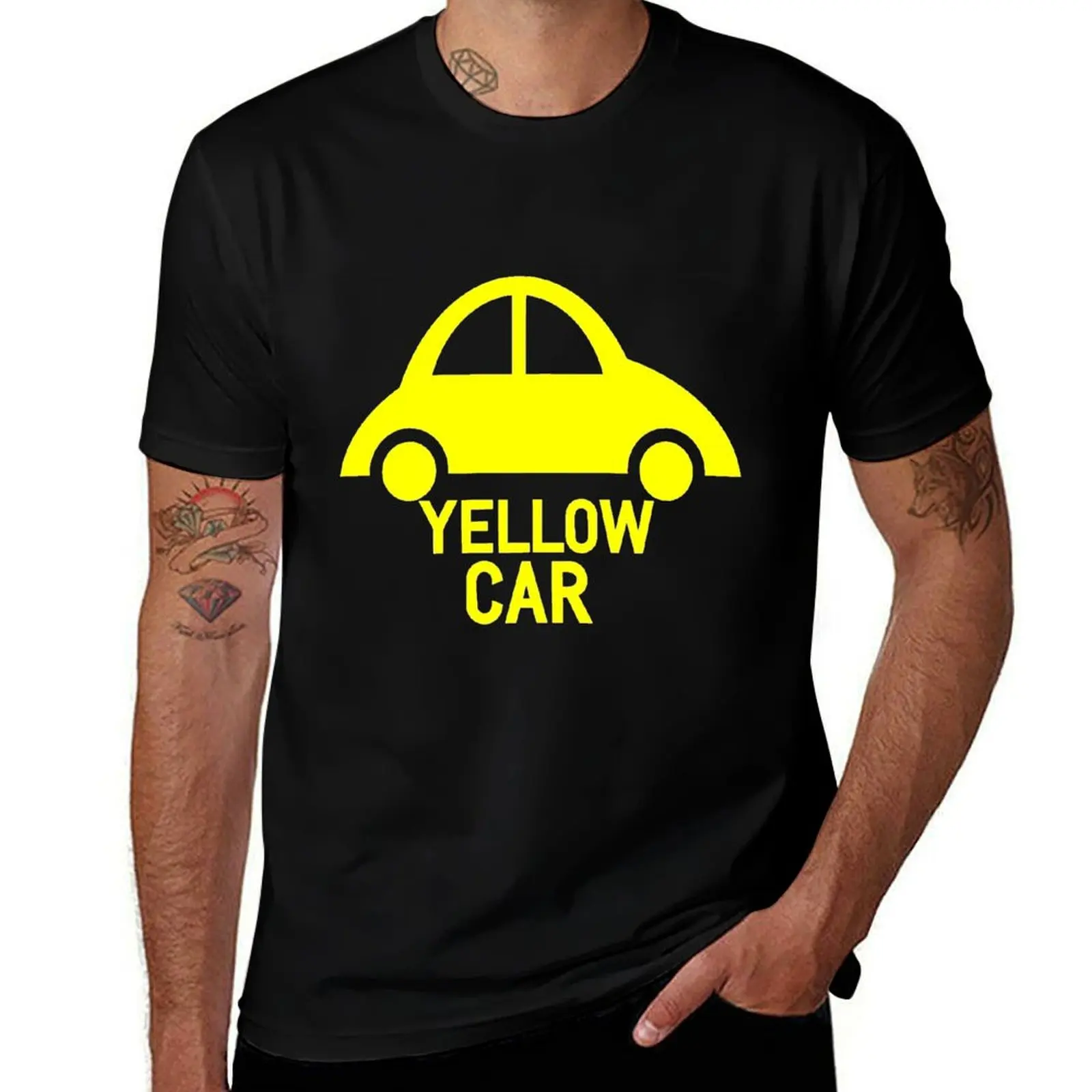 

Yellow Car T-Shirt t shirt for man cotton t shirts high quality cotton t shirt pack T-Shirt