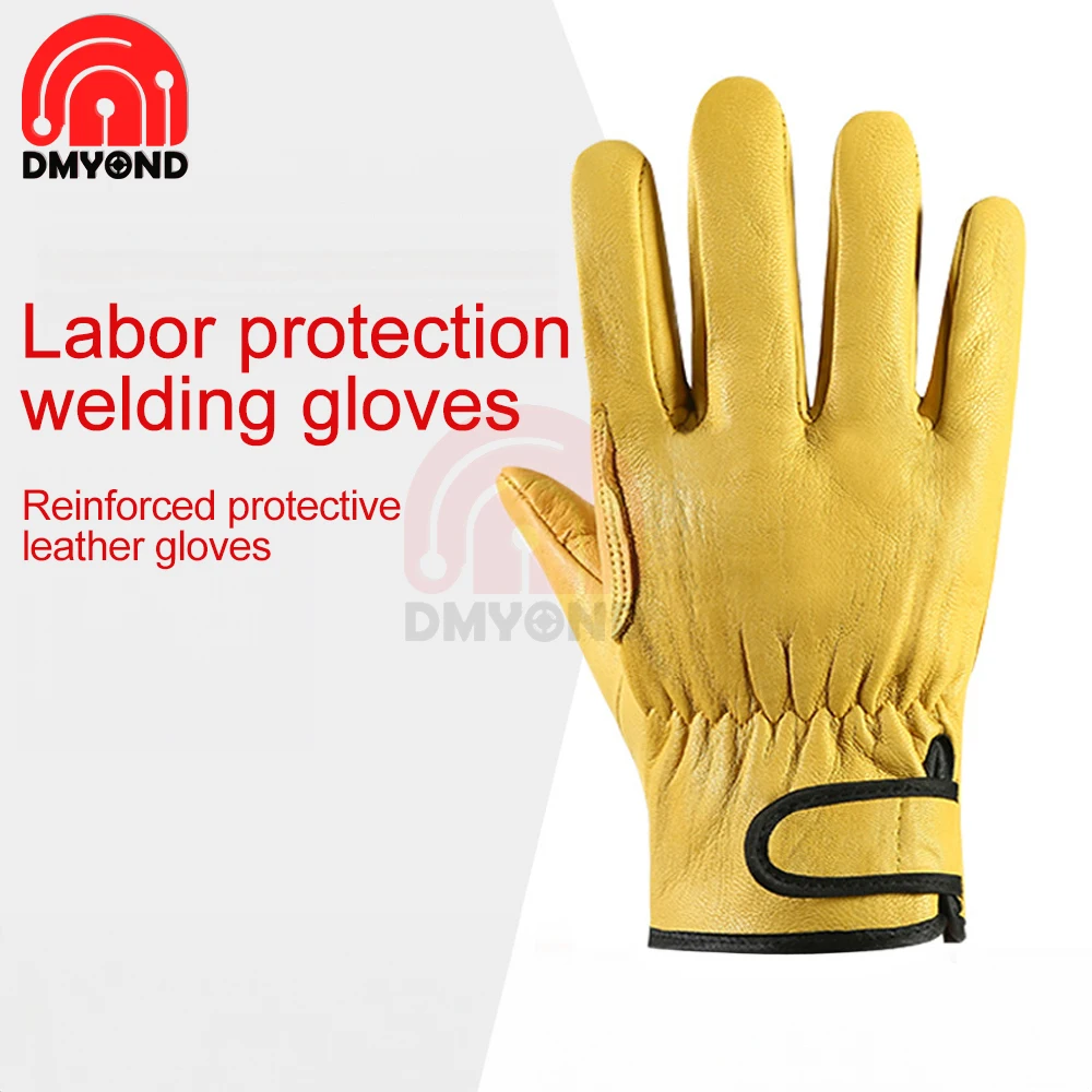 

New Design TIG Welding Gloves10 Inches Sheepskin Leather Keystone Thumb Split Cowhide Cuff Extremely Soft Leather Working Gloves