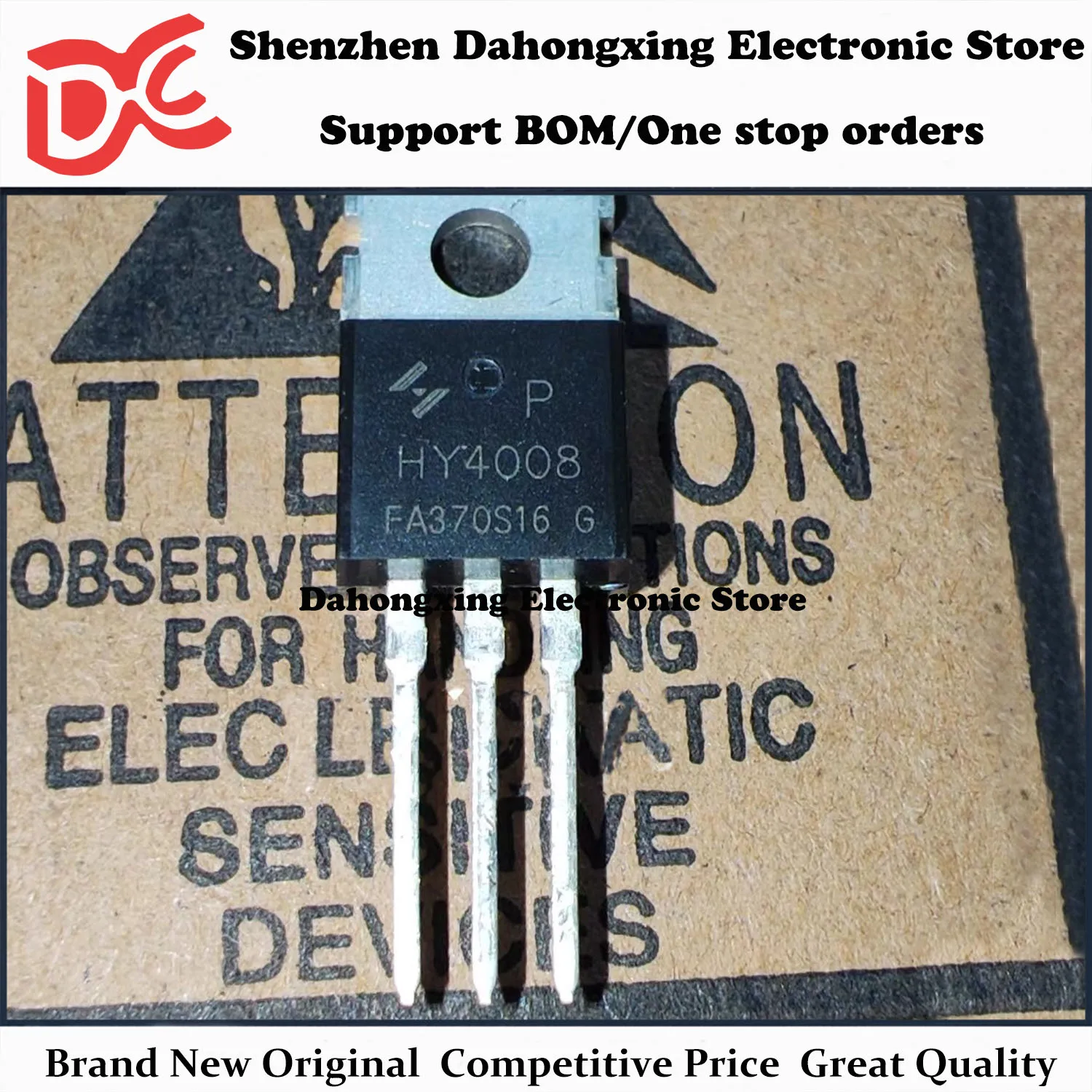 New Original 10Pcs HY4008 HY4008P TO-220 200A 80V MOSFET Field Effect Transistor Electronic Components Great Quality