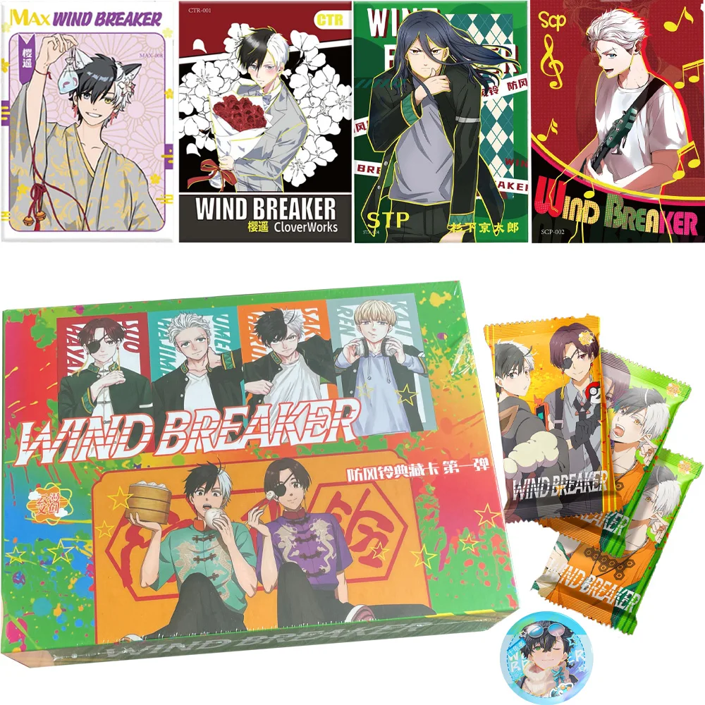 Wholesale WIND BREAKER Collect Card Japanese Anime Haruka Sakura Hayato Suou Rare Collect Card Add Randomly Give Away Metal Card