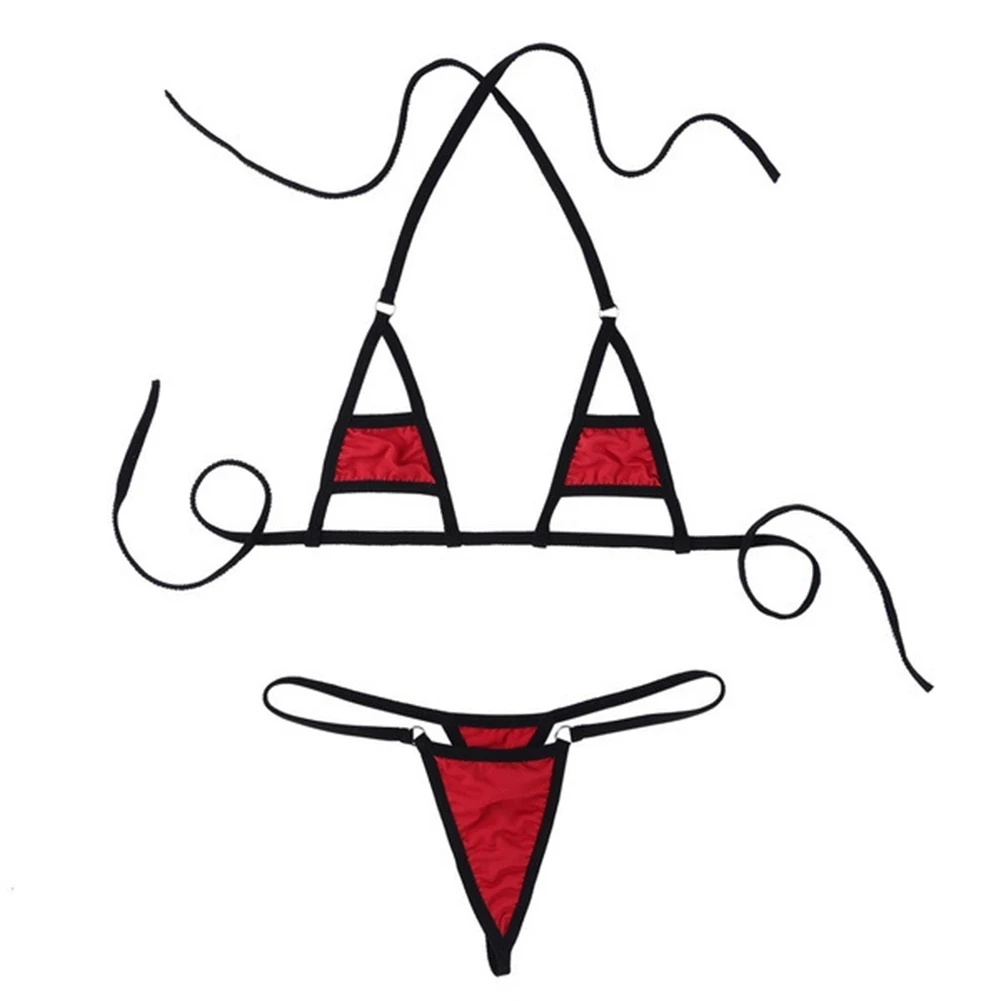 

Exotic Swimwear Sexy Lingerie Swimwear For Holiday For Vacation Regular Length Sleeveless Solid Color Spandex Fabric