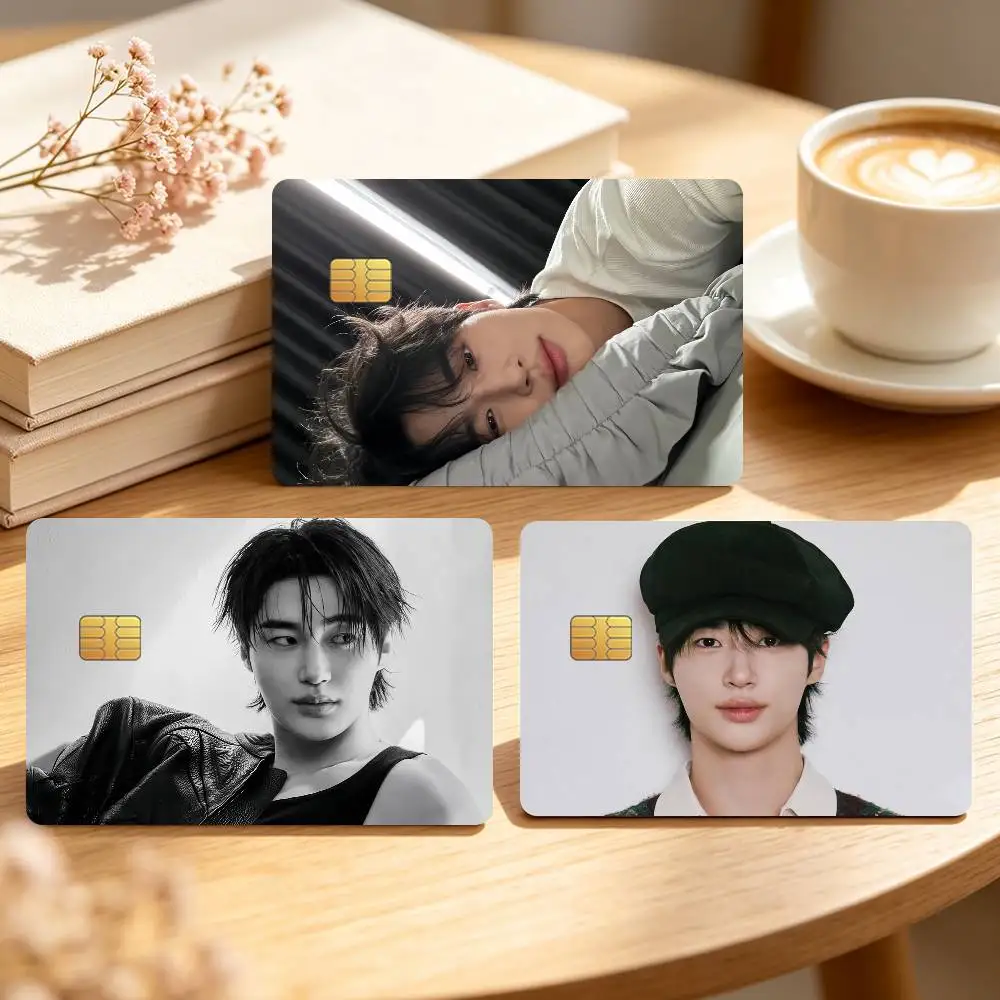 Actor B-Byeon Woo-seok Credit Card Sticker Waterproof Anti-Scratch 4PCS Bank Debit Traffic Cover Decoration